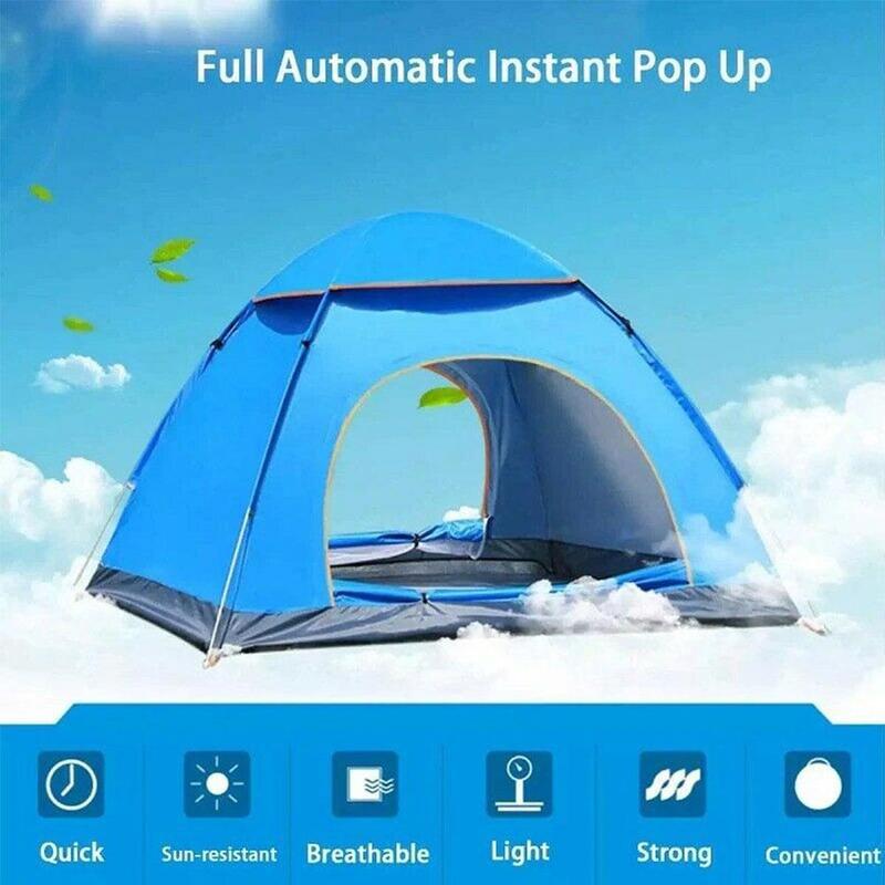 Cheap Goat Tents Automatic Camping Tent 1 2 Person Family Tent Double Protable Backpacking Setup Awning Tent Instant Outdoor Hiking Travel L H3b0   